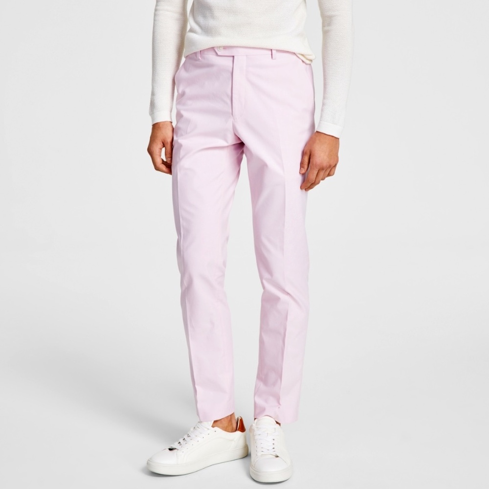 Tommy Hilfiger Men's Modern-Fit Th Flex Stretch Chambray Suit Separate Pant